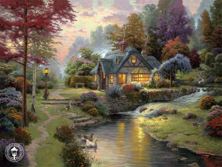 Thomas Kinkade Stillwater Cottage